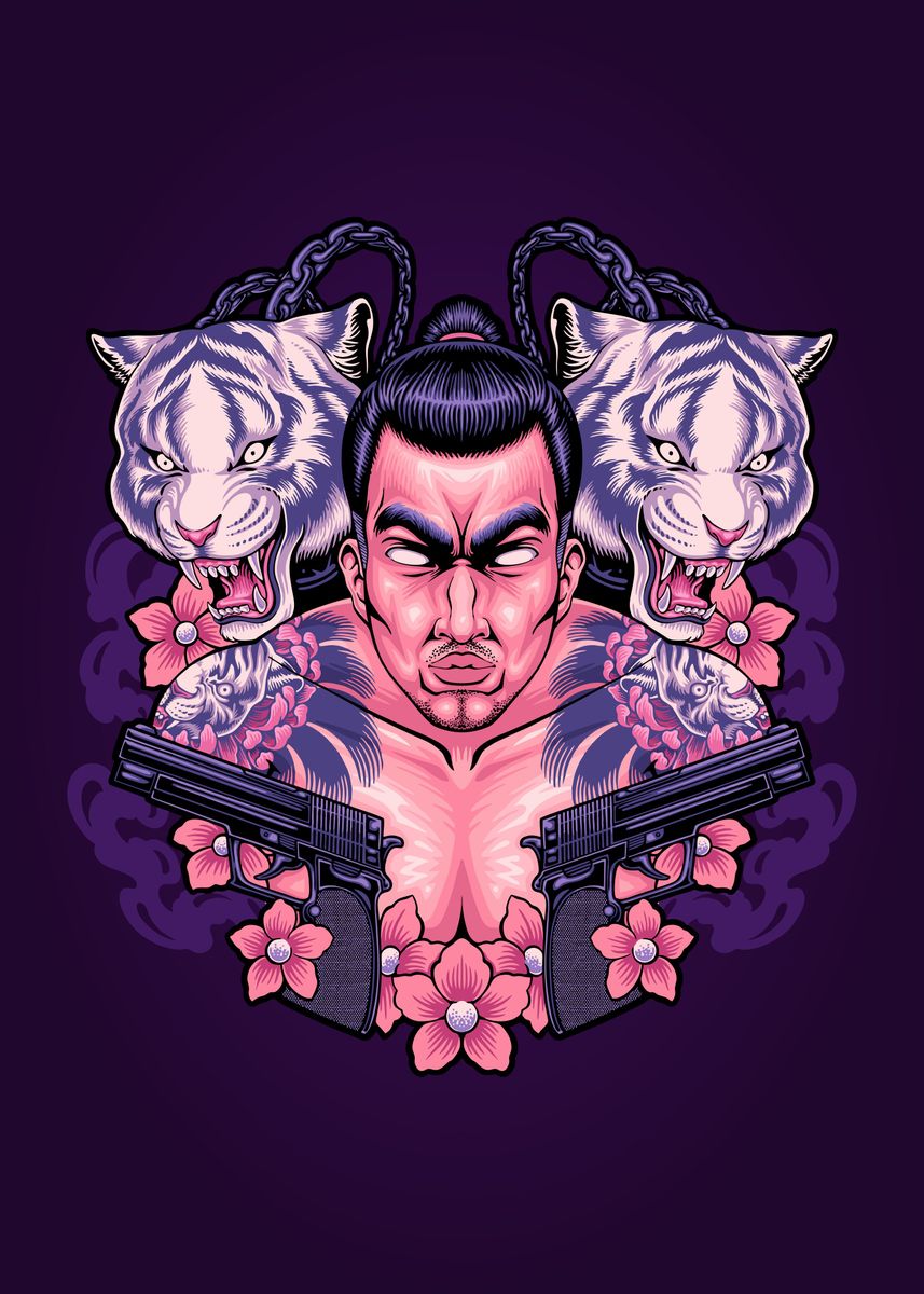 'Yakuza' Poster by Izu Displate