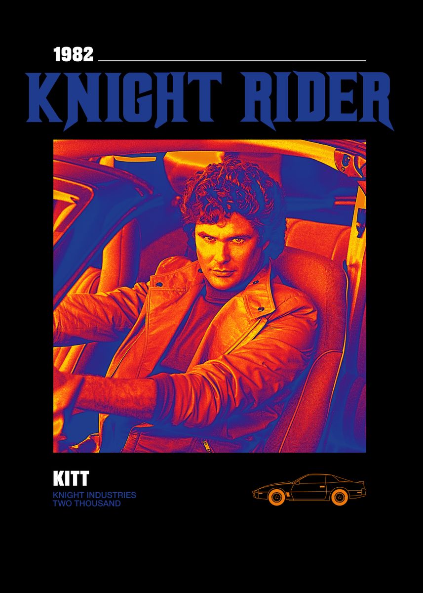 'Driving in my car' Poster by Knight Rider | Displate