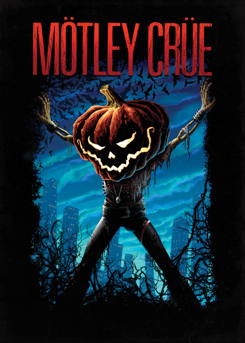 'Pumpkin Head' Poster, picture, metal print, paint by Motley Crue