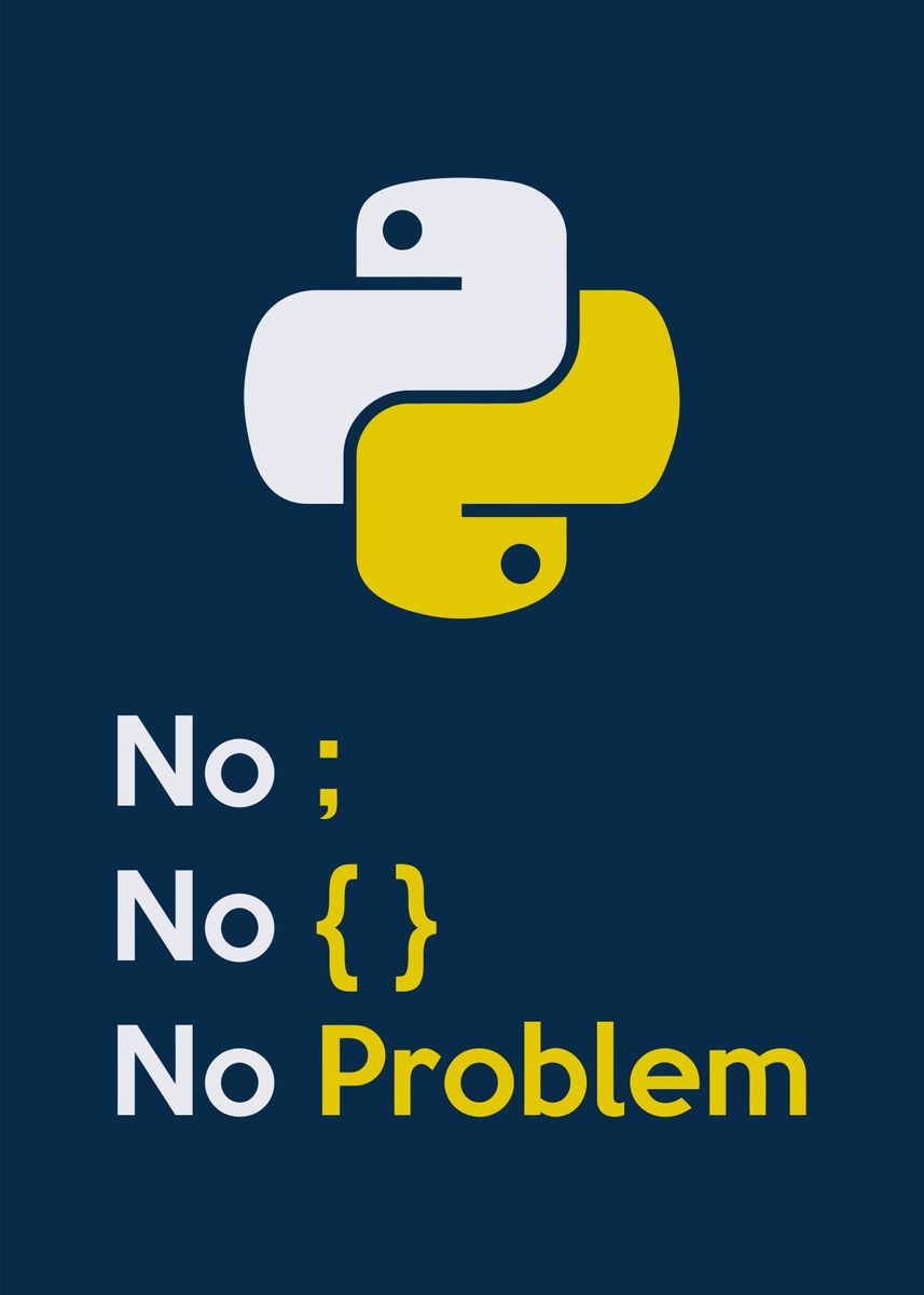 'Python Developer' Poster, picture, metal print, paint by Yudhita ...