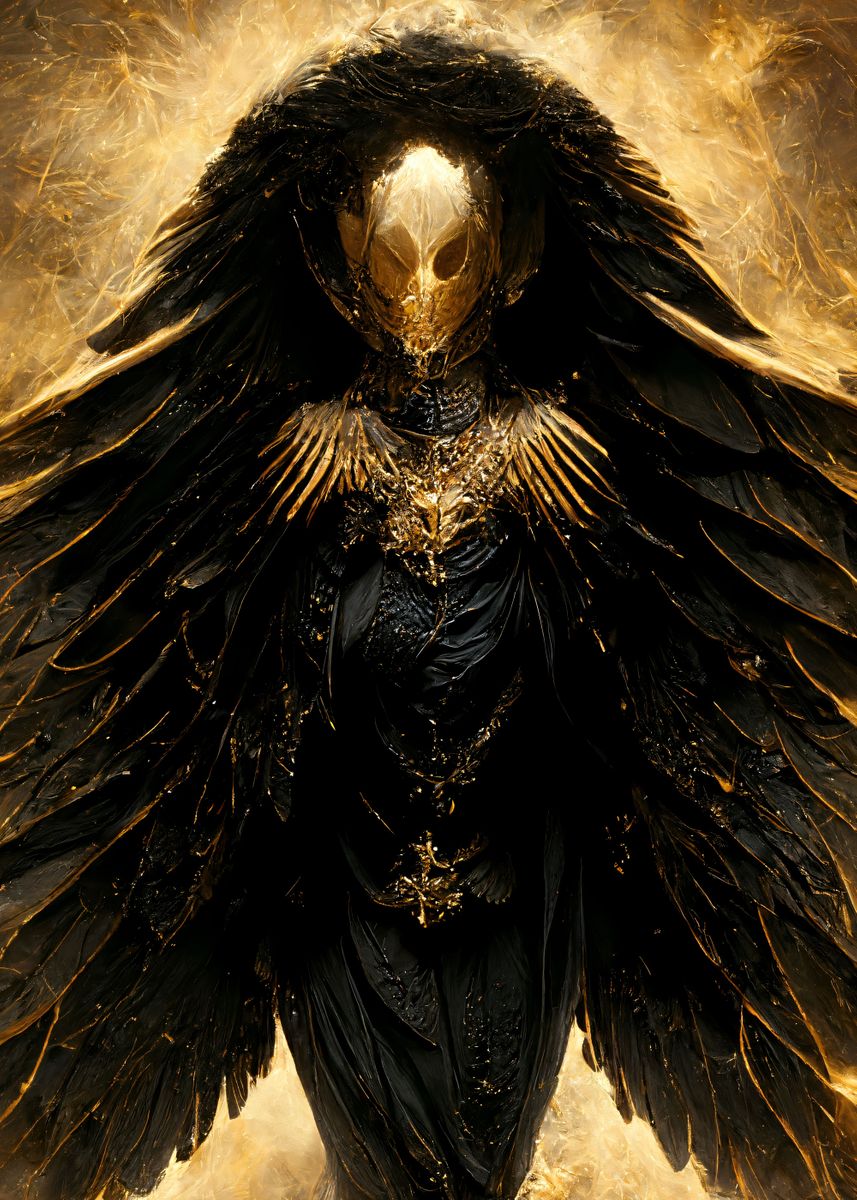 Dark Angel 01 AI Art Poster By Tim Displate