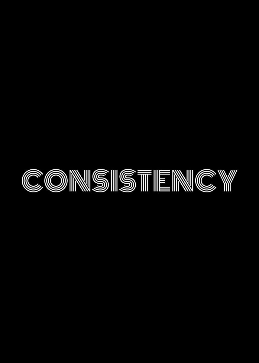 'Consistency' Poster, picture, metal print, paint by Nae | Displate