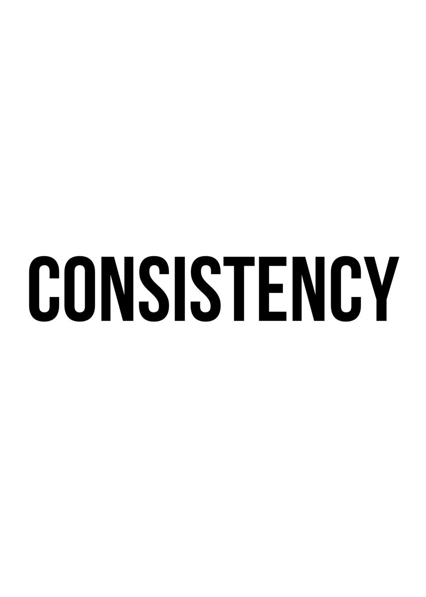 'Consistency' Poster, picture, metal print, paint by Nae | Displate
