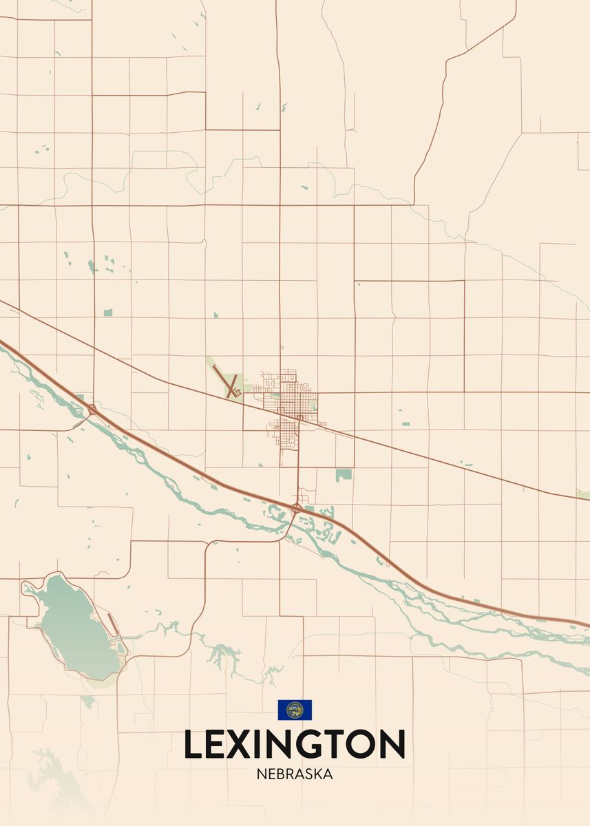 'Lexington NE' Poster by IMR Designs Displate