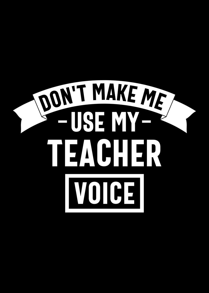 'teacher voice' Poster, picture, metal print, paint by ISSAM OUARDI ...