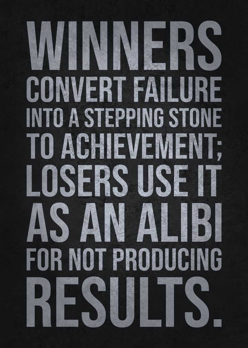 'Convert Failure To Success' Poster, picture, metal print, paint by ...