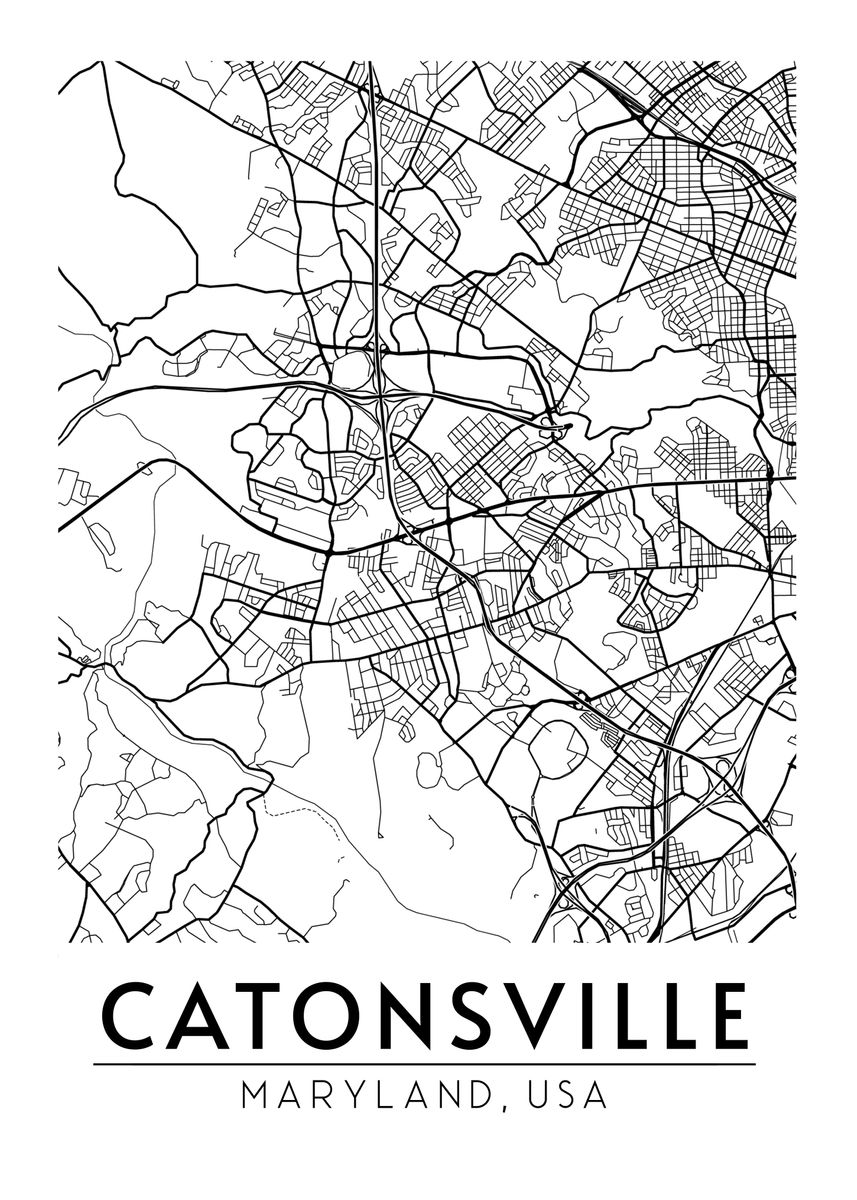 'Catonsville Maryland' Poster, picture, metal print, paint by Neo