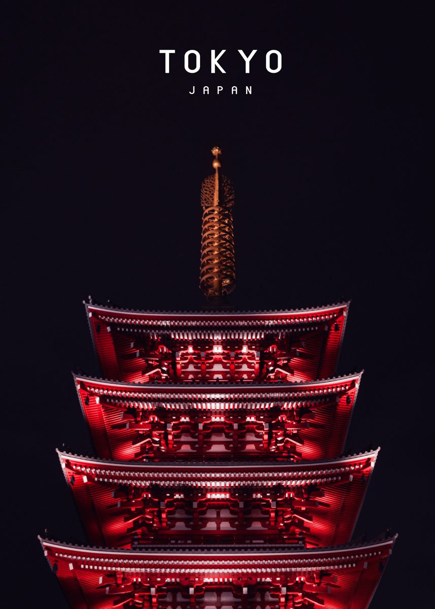 'Tokyo ' Poster, picture, metal print, paint by Famous City | Displate