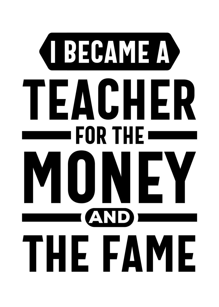 'i Became A Teacher ' Poster By Issam Ouardi 