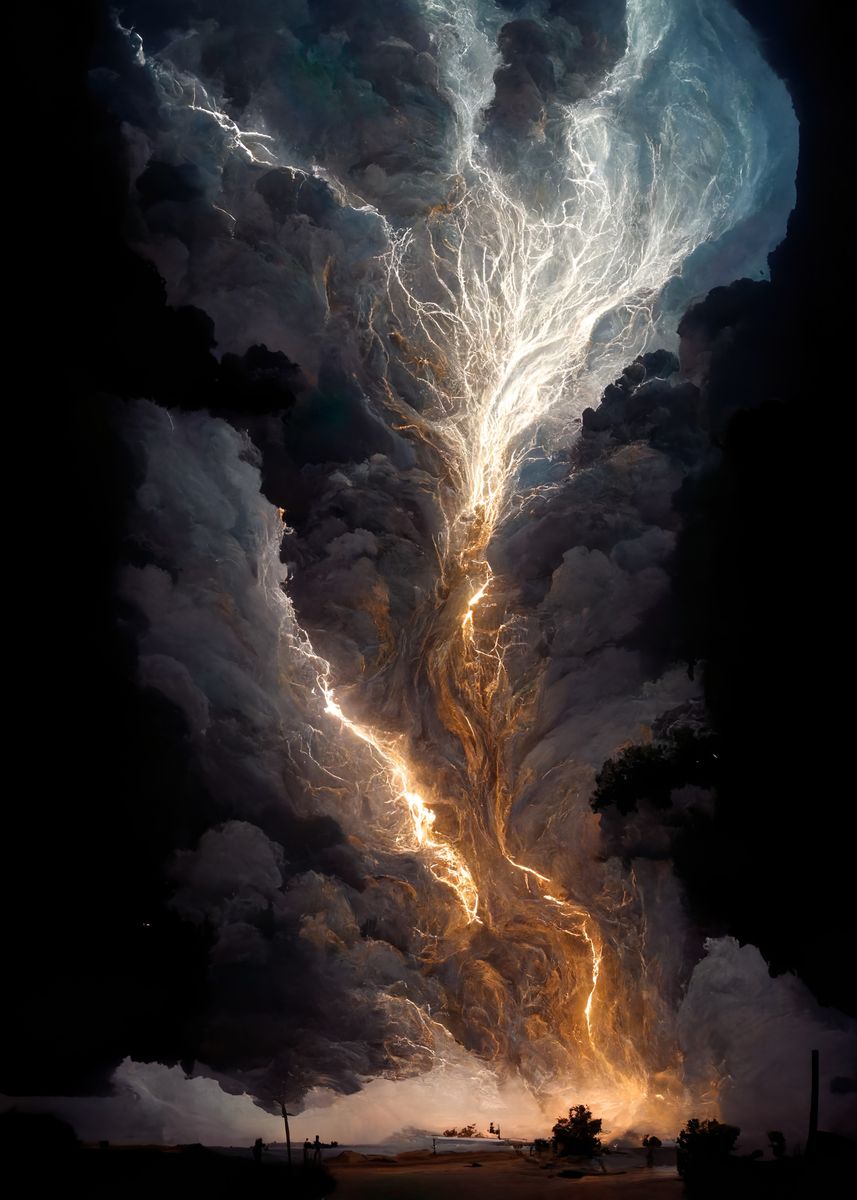 'Apocalyptic storm' Poster, picture, metal print, paint by Sigma Rat ...