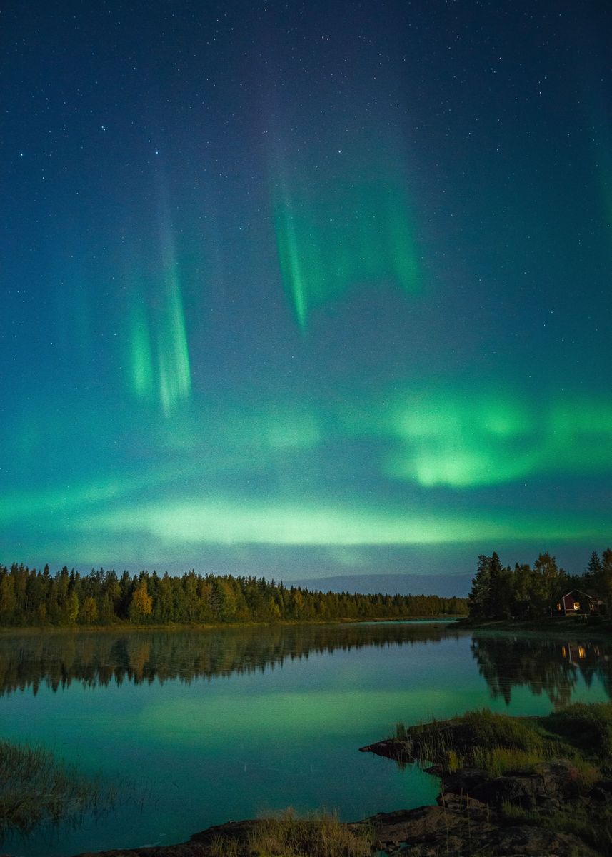 'Autumn night magic' Poster by Mikko Pekkala | Displate