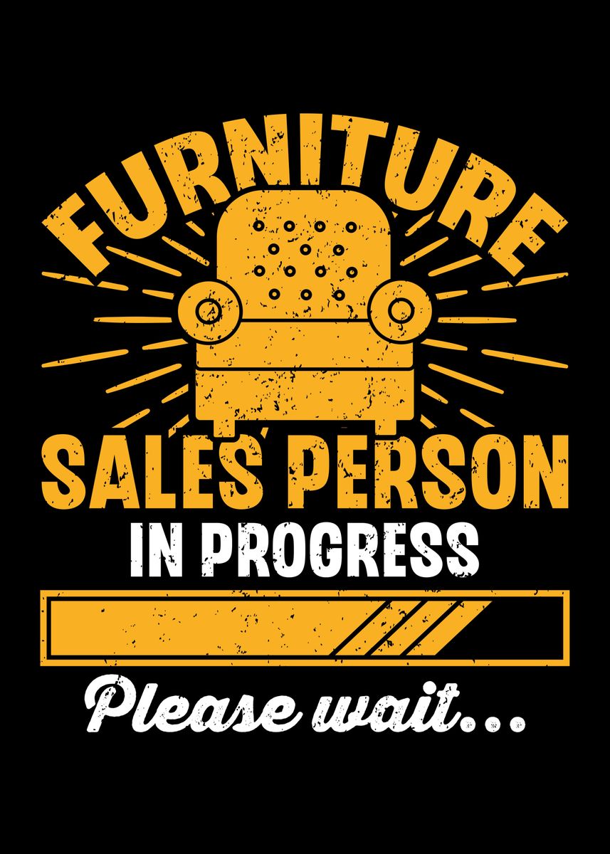 'Furniture Sales Person' Poster by Lukes Pixel Studio Displate