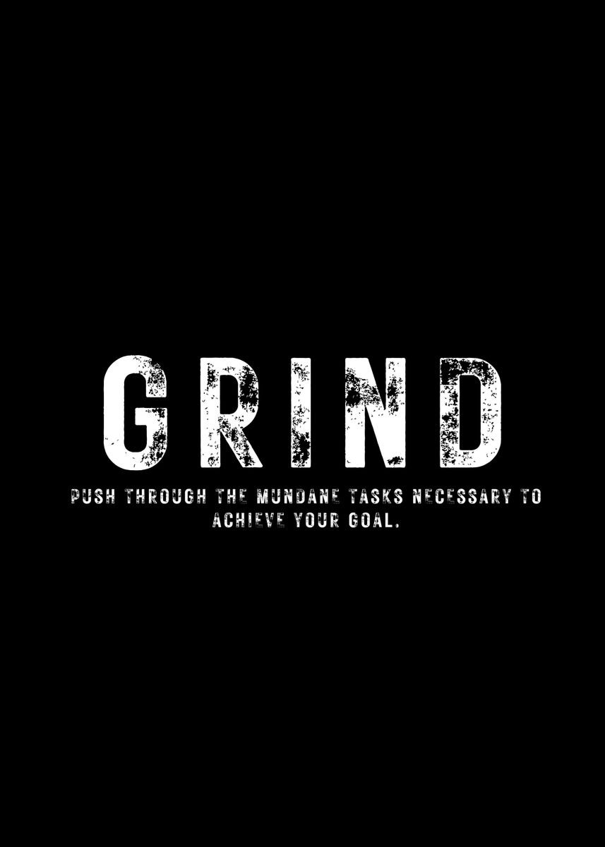 'Grind Definition' Poster, picture, metal print, paint by Nae Displate