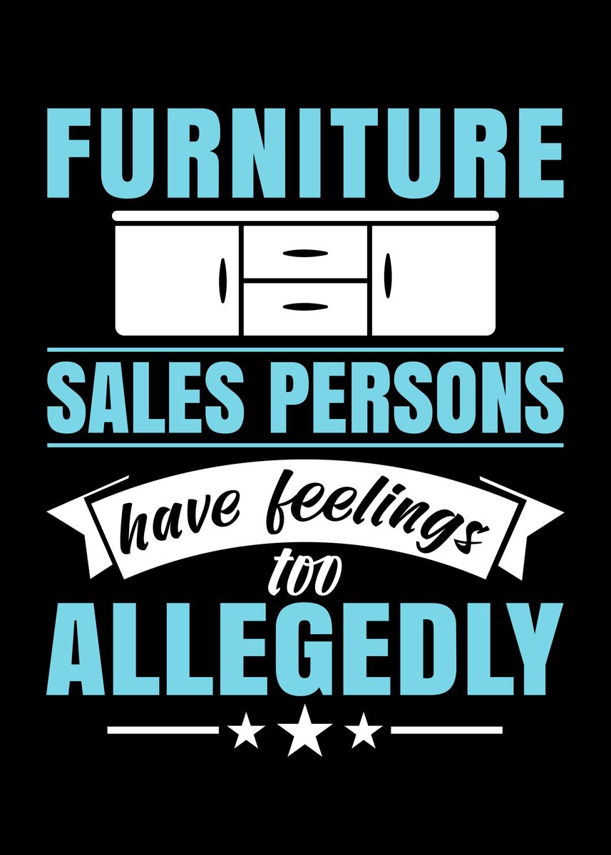 'Furniture Sales Persons' Poster by Lukes Pixel Studio Displate