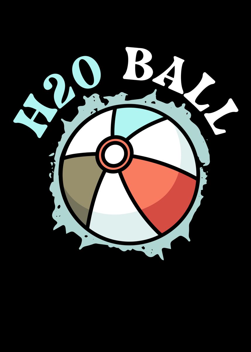 'H2O Ball' Poster, picture, metal print, paint by NAO | Displate