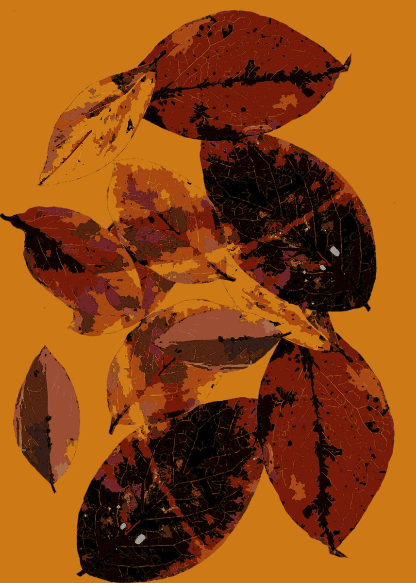 'leaves' Poster by mystery box Displate