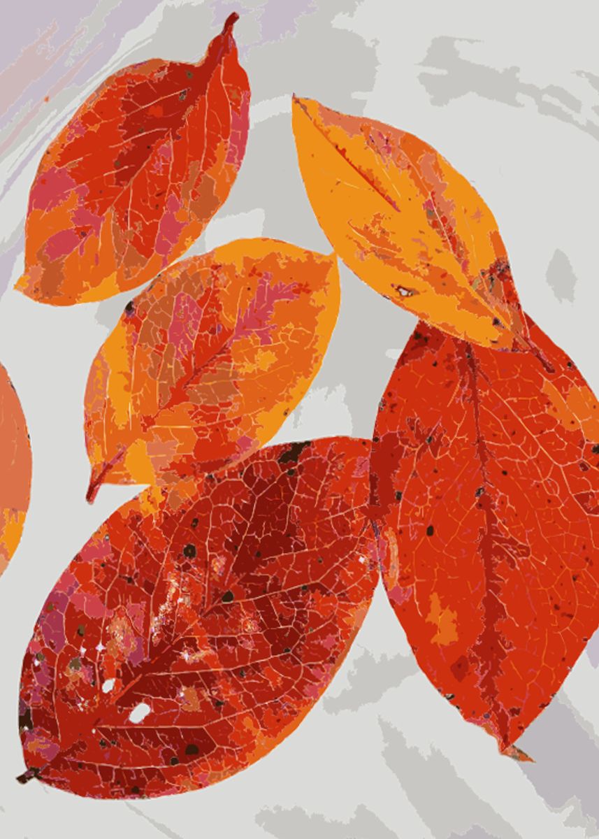 'leaf in autumn' Poster by TheGolden Hand Displate