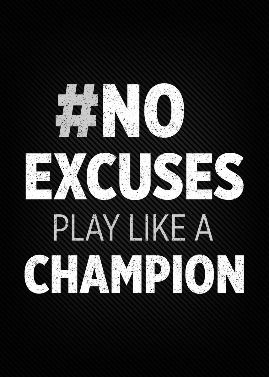 'Play Like A Champion' Poster, picture, metal print, paint by ...