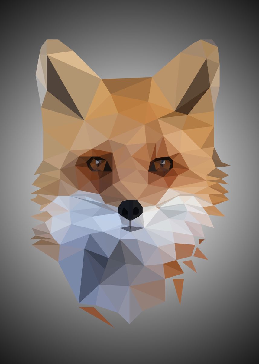 'Fox' Poster, picture, metal print, paint by Poster Collections | Displate