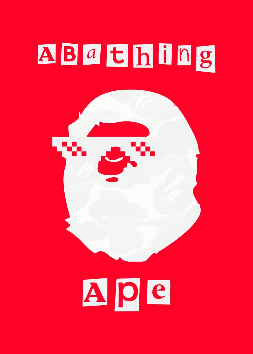 'cool ape' Poster, picture, metal print, paint by Ways Shops | Displate
