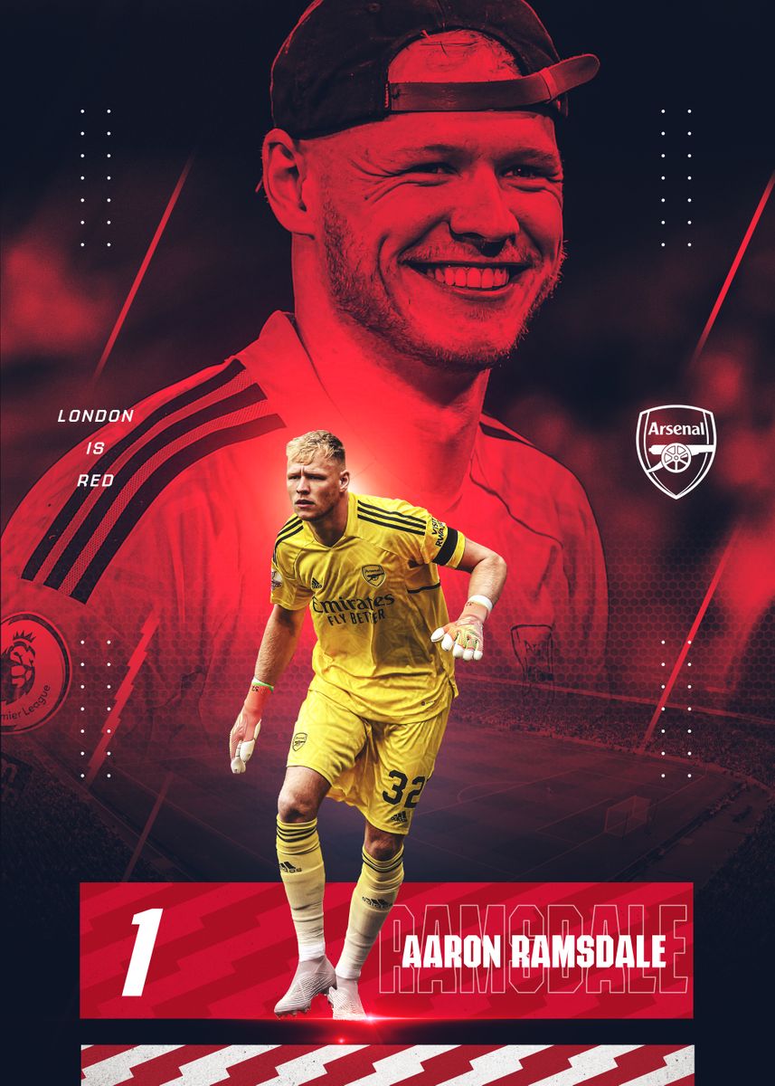 1 Aaron Ramsdale' Poster by Arsenal