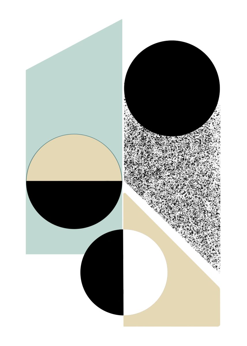 'Simple Geometric Landscape' Poster by Amy Louise Baker Displate