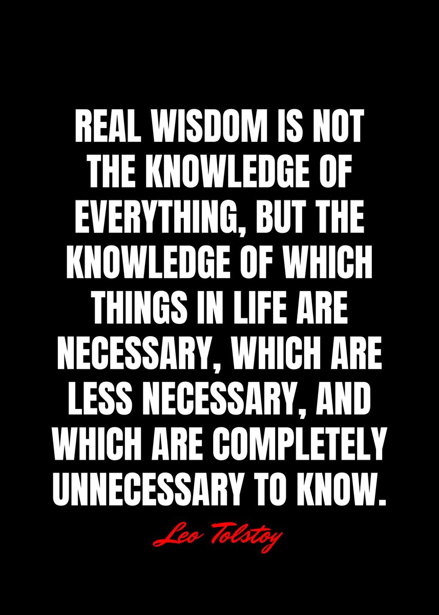 'Leo Tolstoy Quotes' Poster, picture, metal print, paint by Best Quotes ...