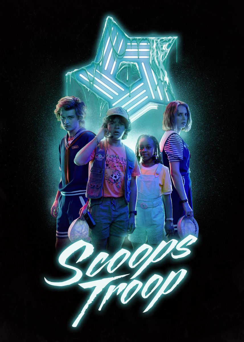 Scoops Troop Poster By Stranger Things Series Displat vrogue.co