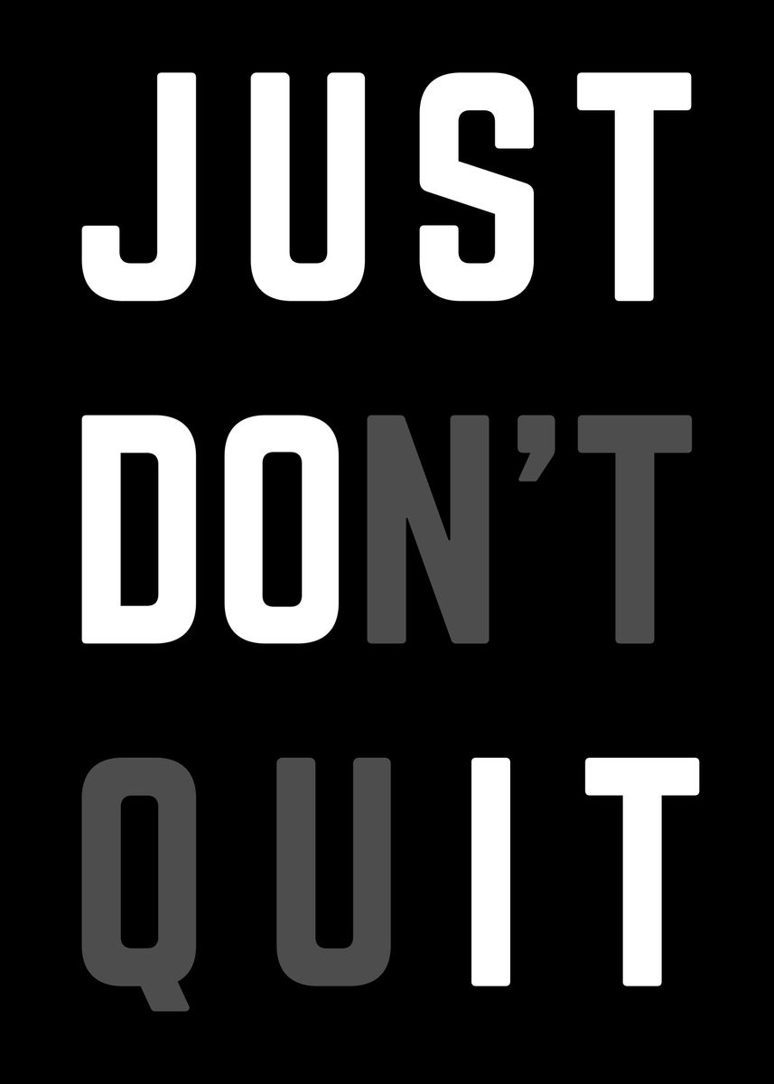 'Just Do It' Poster, picture, metal print, paint by albran karan | Displate