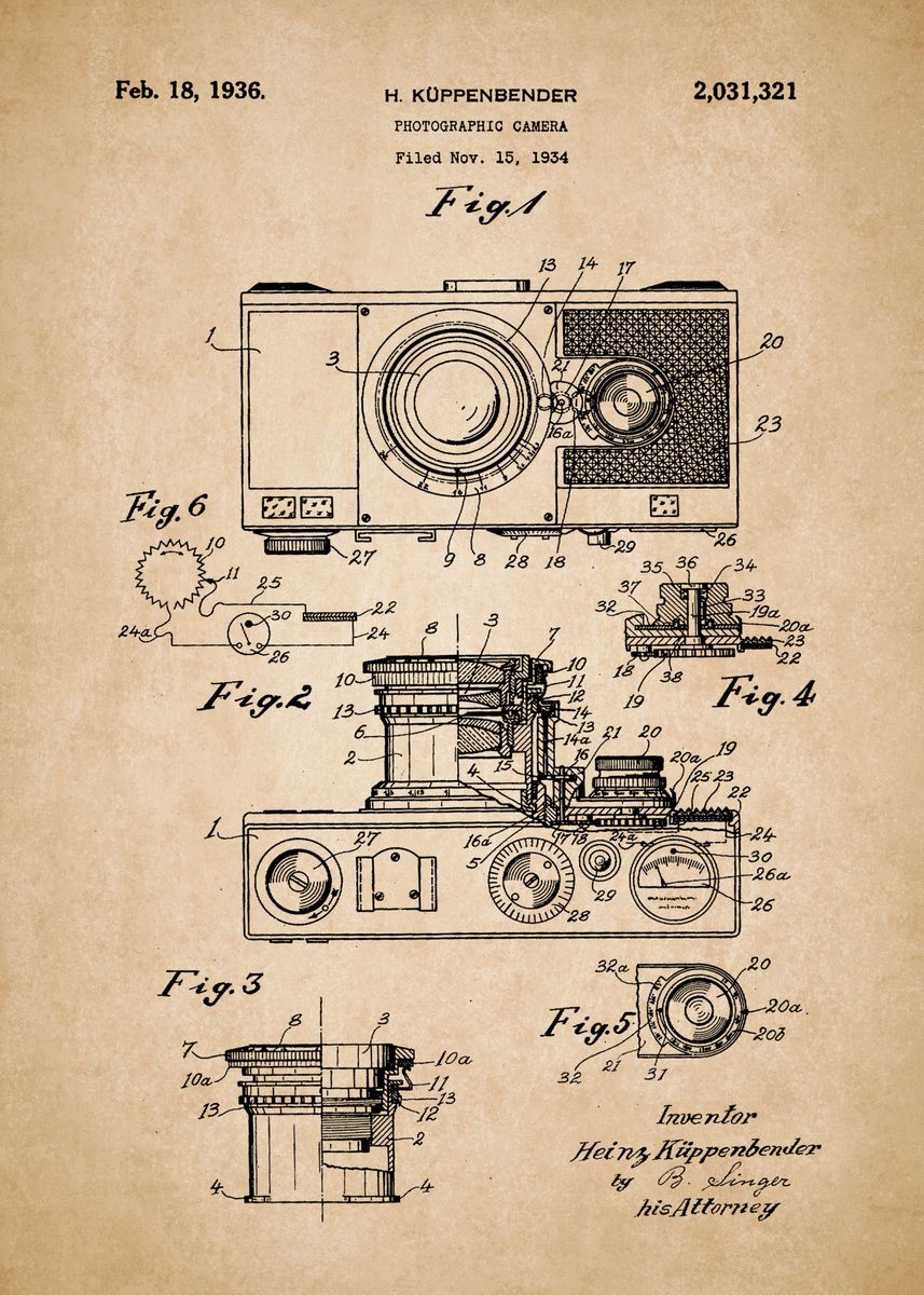 'Vintage Camera Poster' Poster by Neo Design | Displate