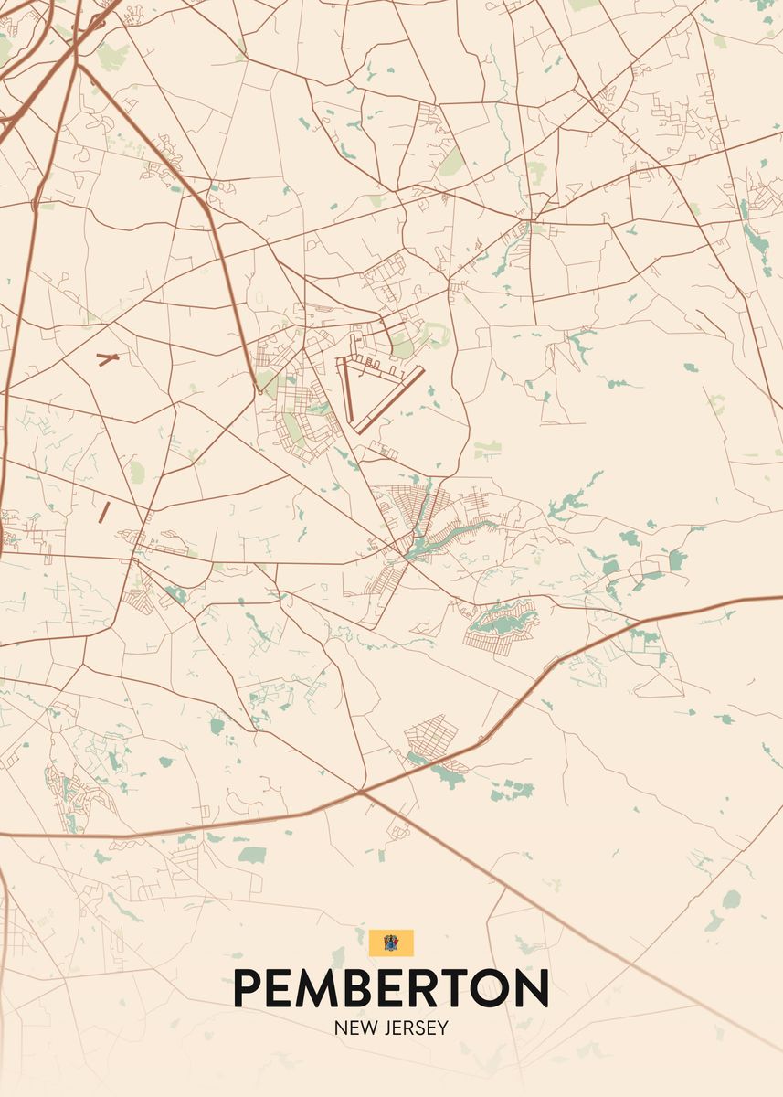 'Pemberton NJ' Poster by IMR Designs Displate