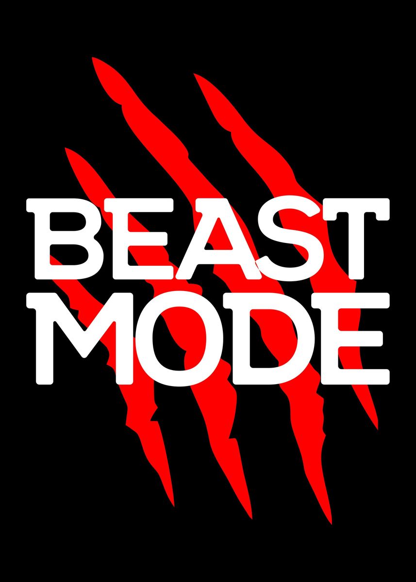 'Beast Mode' Poster by albran karan | Displate