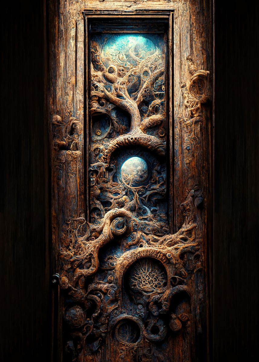 ' Surreal door 06' Poster, picture, metal print, paint by AiRym Art ...