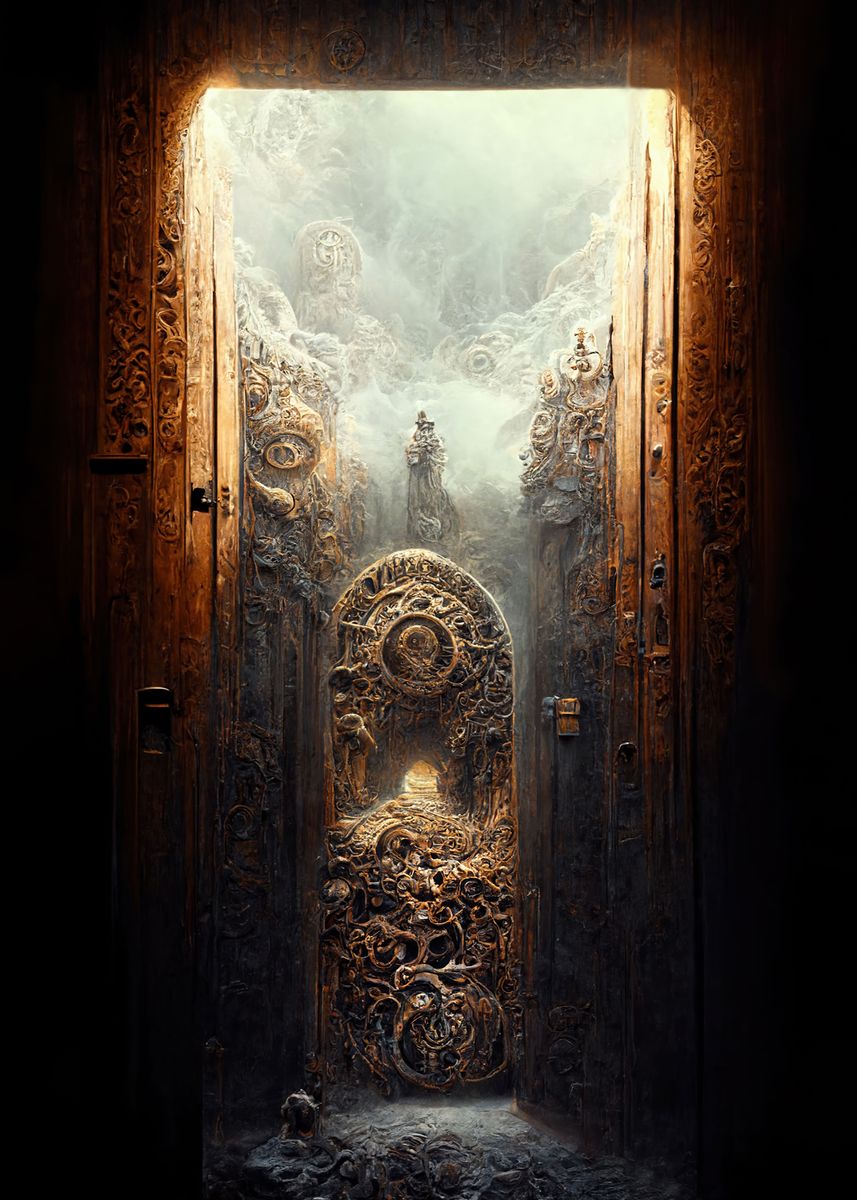 ' Surreal door 03' Poster, picture, metal print, paint by AiRym Art ...