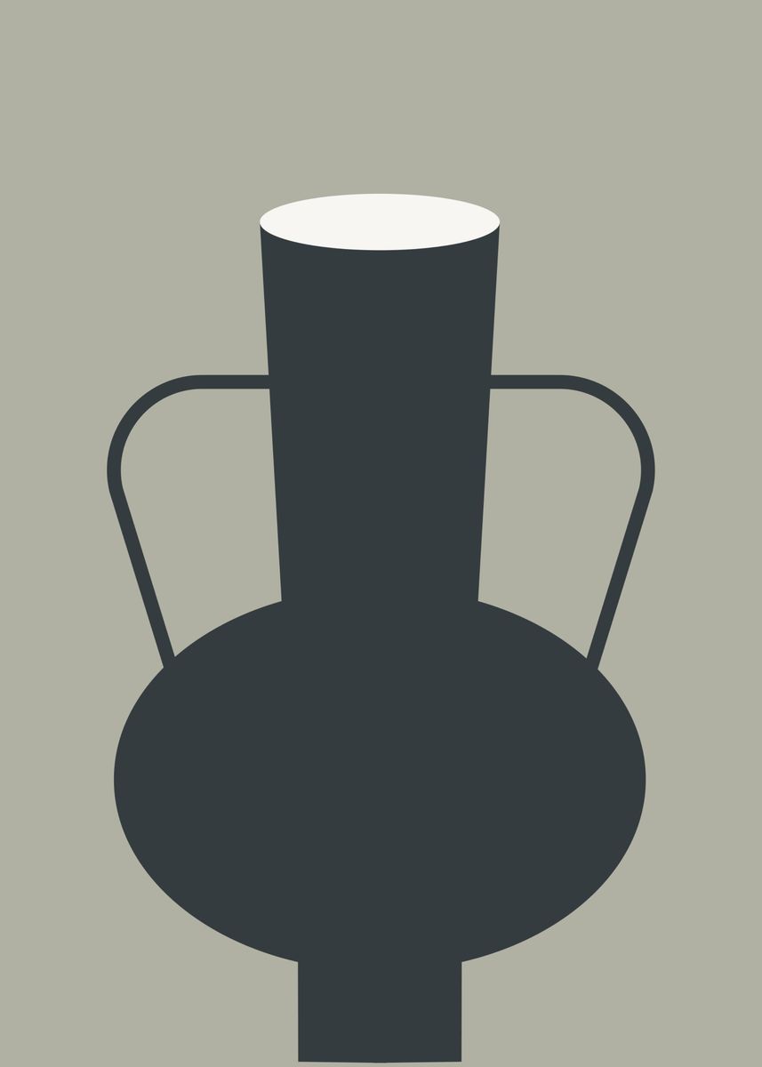 ‘Aesthetic Vase’ Poster, picture, metal print, paint by Haus and Hues