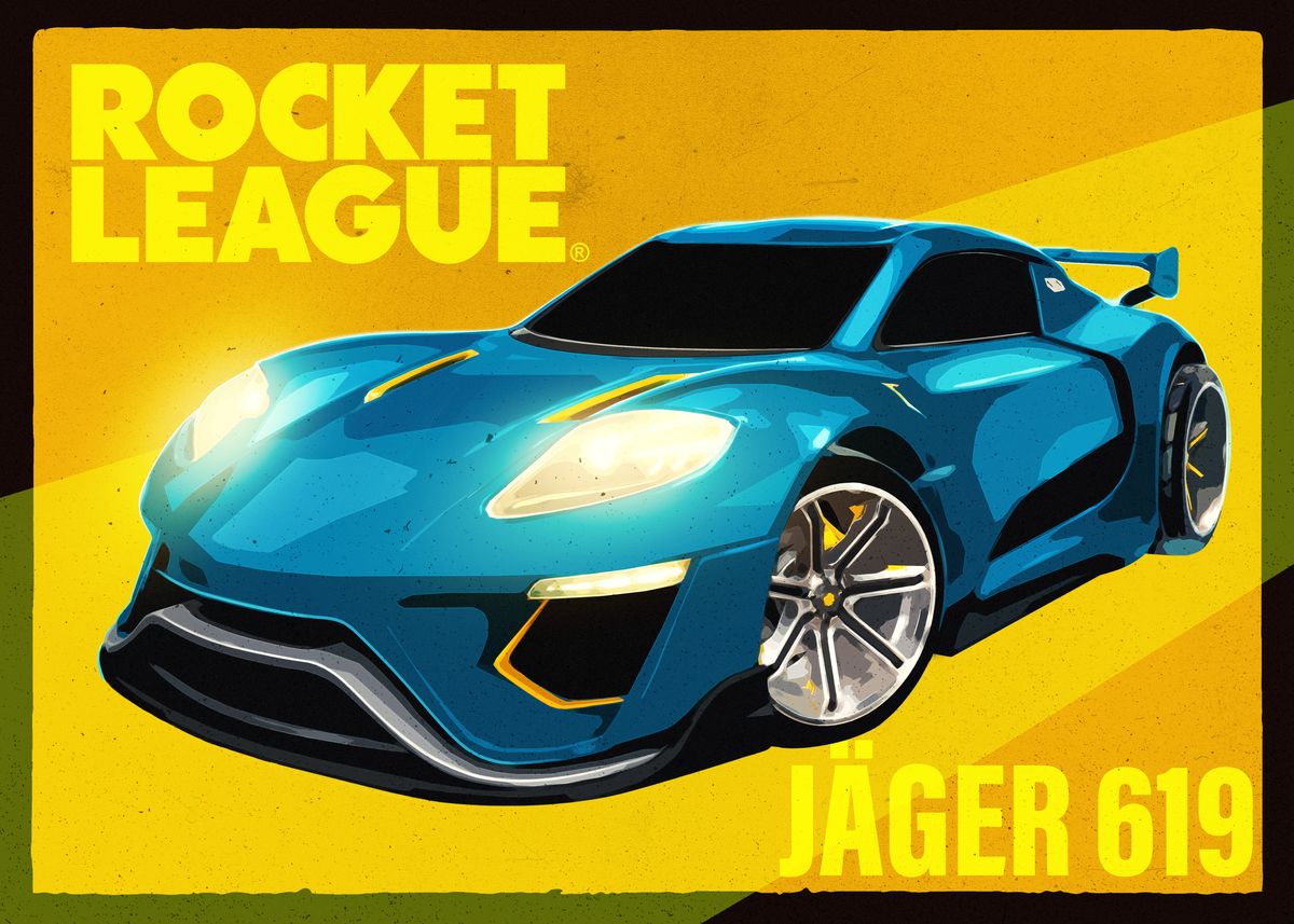 'Jager 619 Minimal' Poster by Rocket League Displate
