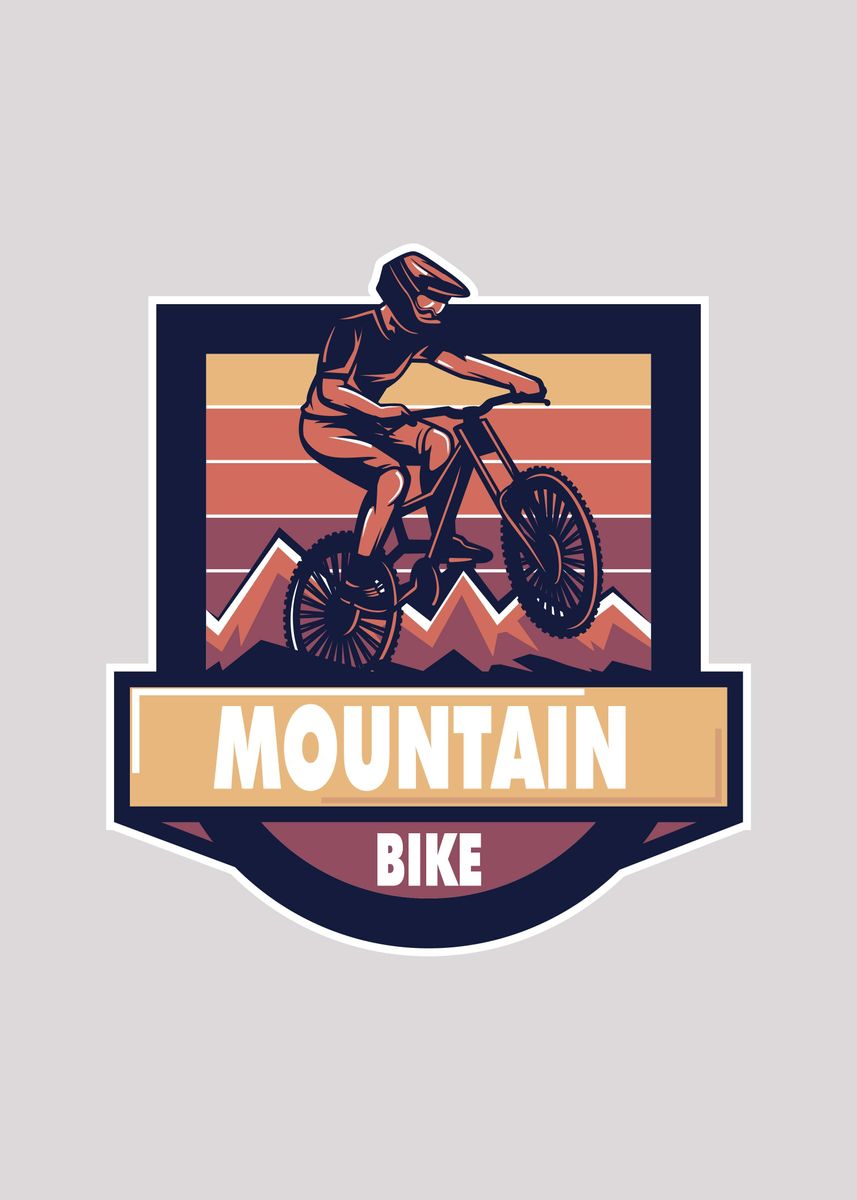 'mountain bike' Poster by Biopic Studio | Displate