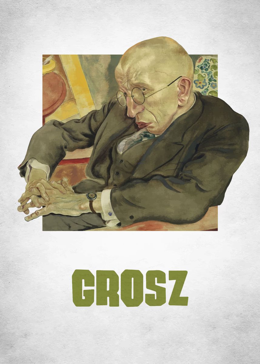 George Grosz Poster Picture Metal Print Paint By Bo Kev Displate   Be1c5d78de97a40049beb6361404399e 931ca3204b48fd8da81fccdcbb2716d5 