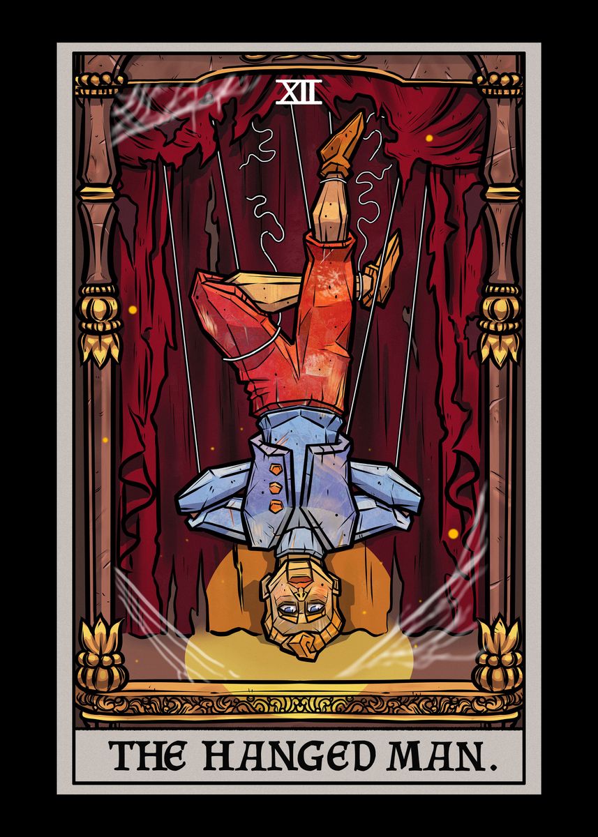 'Hanged Man Terror Tarot' Poster, picture, metal print, paint by ...