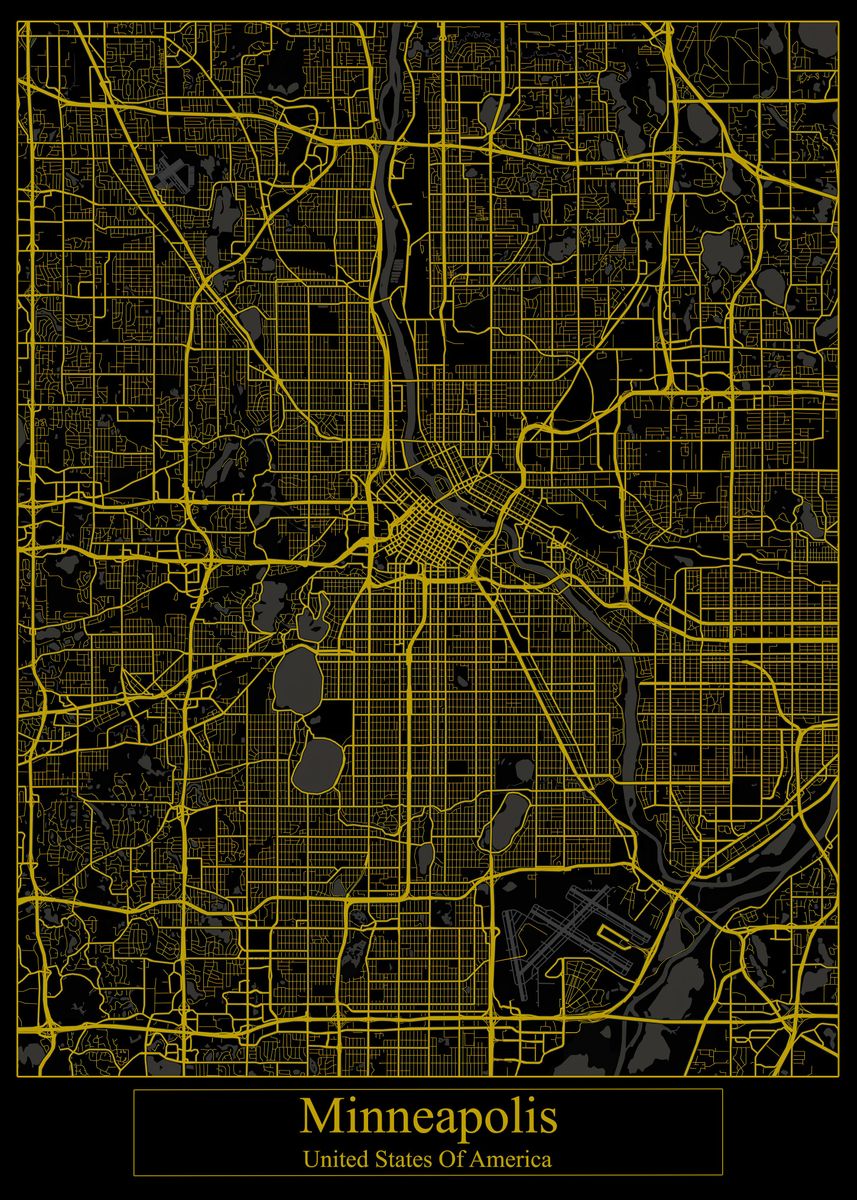 Minneapolis USA Poster By Zake Yonkou Displate   Aa36b6514096102264313bf1f49e14ba 73a113c26e22e78dfee0a8988ba84d30 