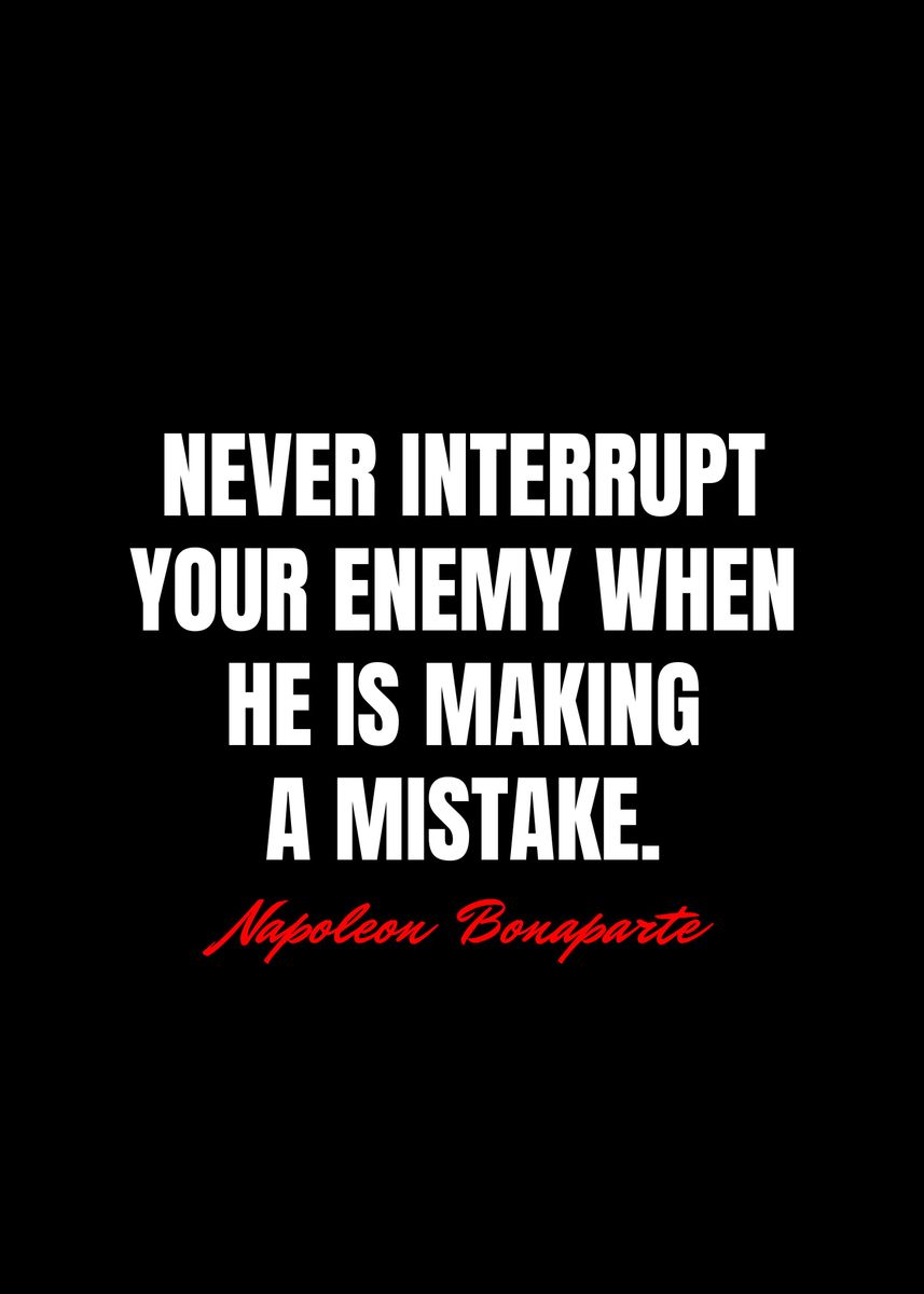 'Napoleon Bonaparte Quotes' Poster, picture, metal print, paint by Best ...