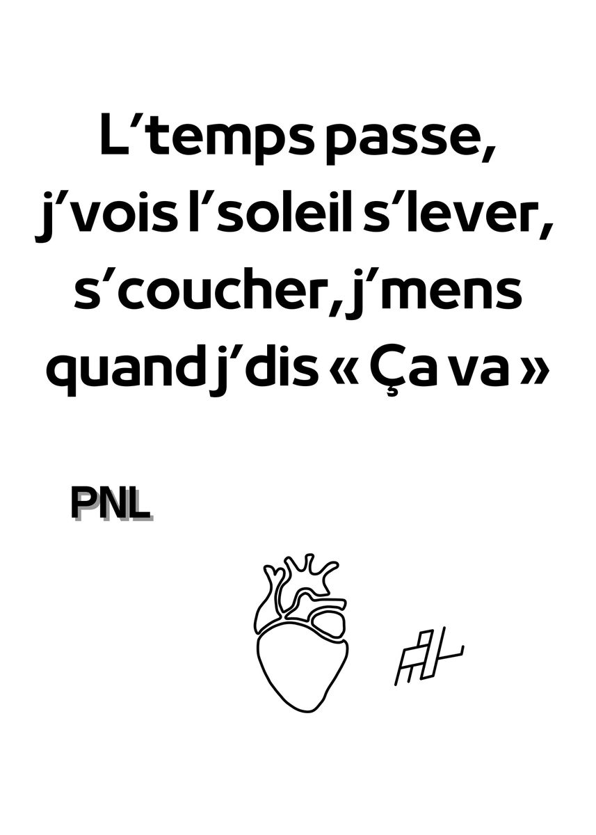 'PNL Oh Lala' Poster by May Deen Displate