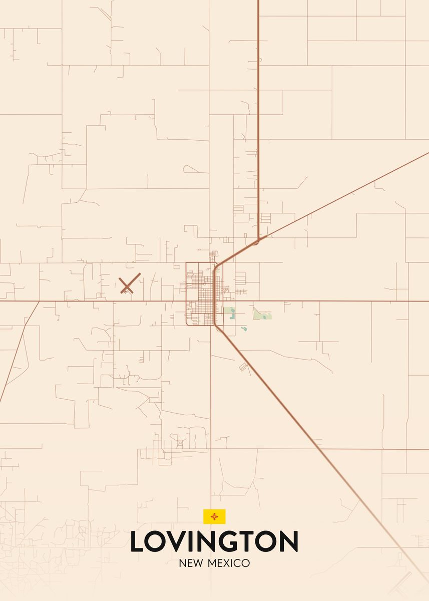 'Lovington NM' Poster by IMR Designs Displate