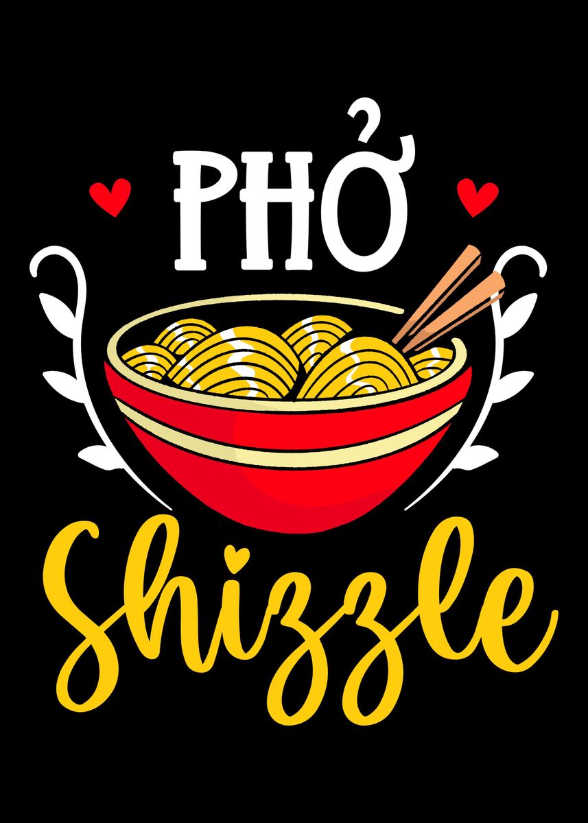 'Asian pho noodle soup' Poster, picture, metal print, paint by Michael ...