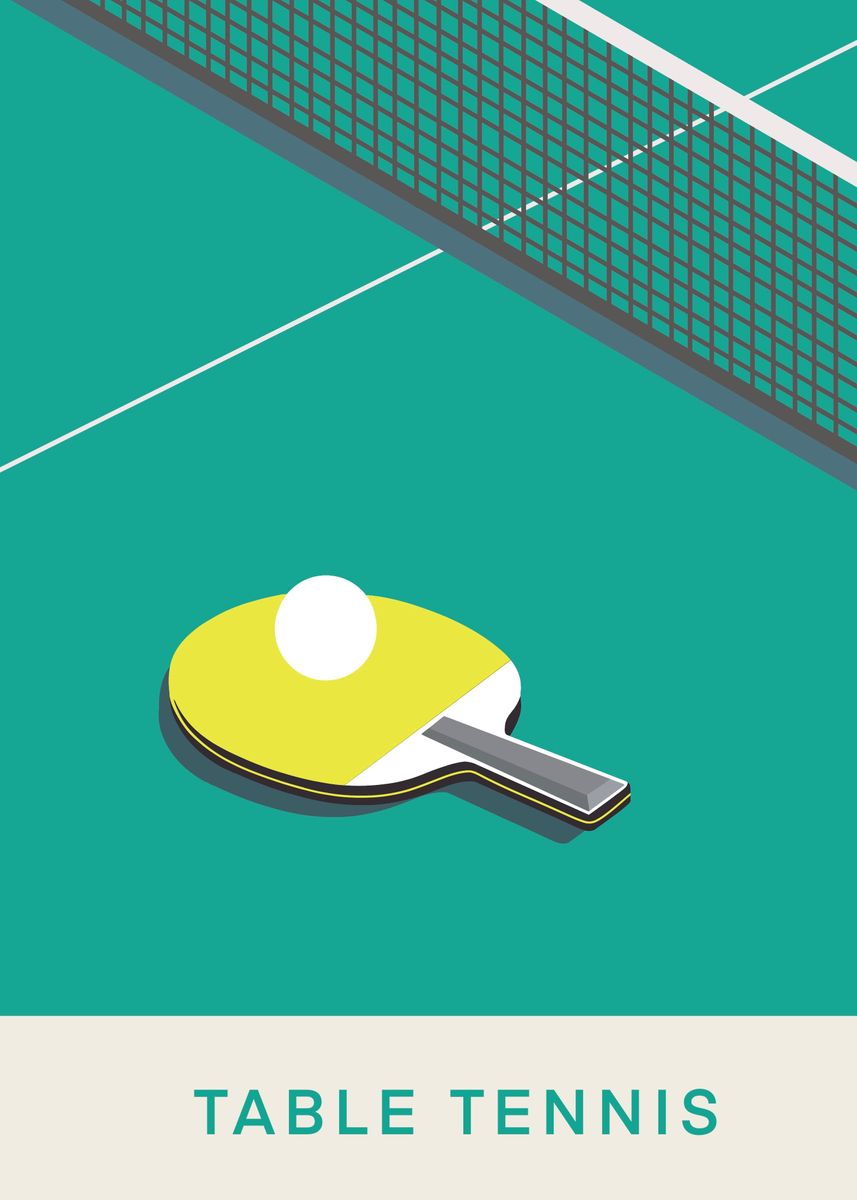 Ping Pong Table Poster