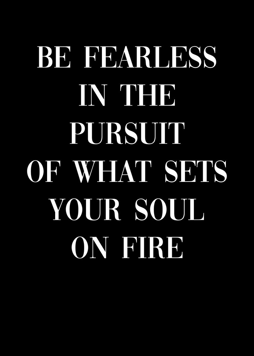 'Be Fearless Success' Poster, picture, metal print, paint by dkDesign ...