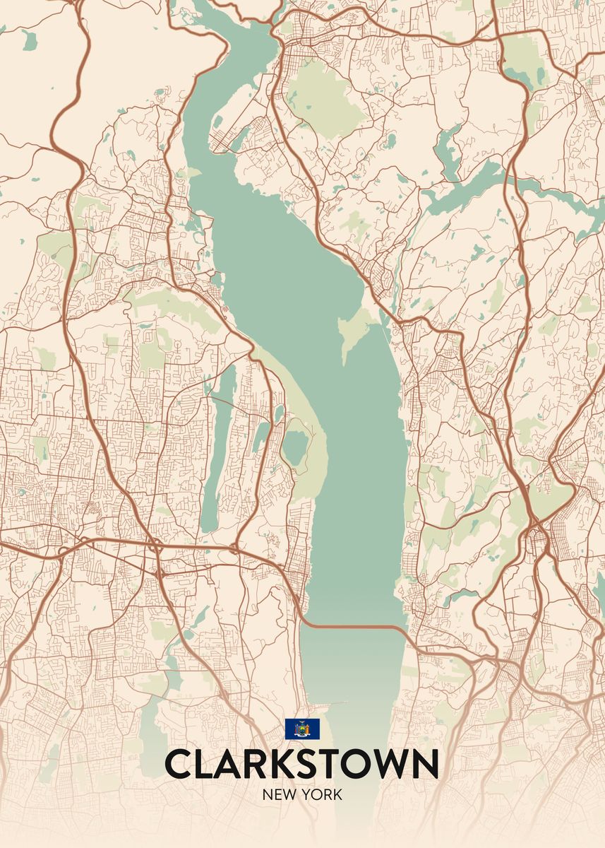 'Clarkstown NY' Poster by IMR Designs Displate