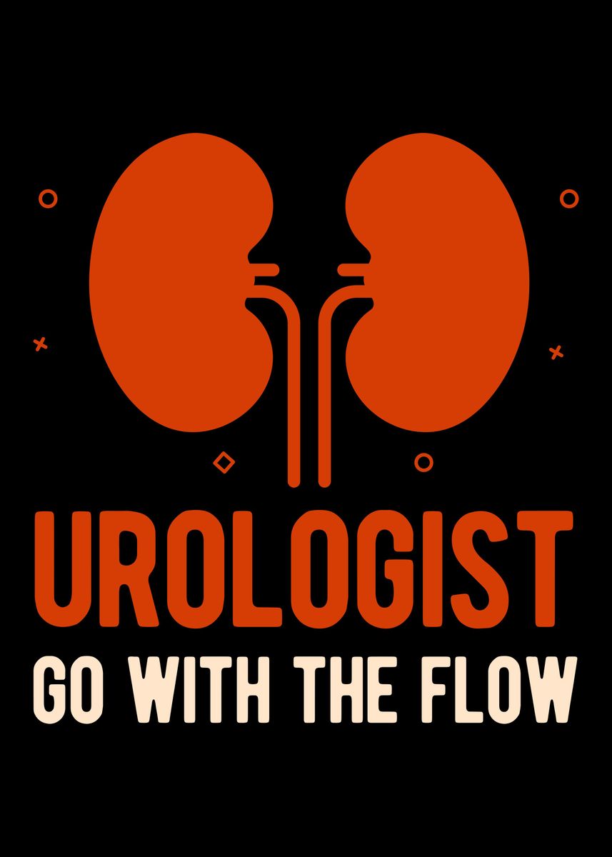 'Funny Urology Urologist' Poster, picture, metal print, paint by