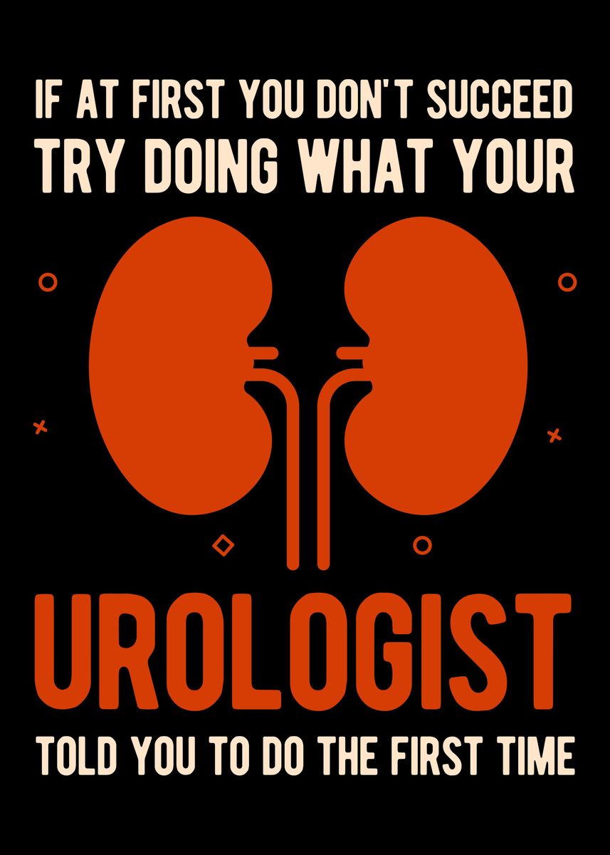 'Funny Urology Urologist' Poster, picture, metal print, paint by ...