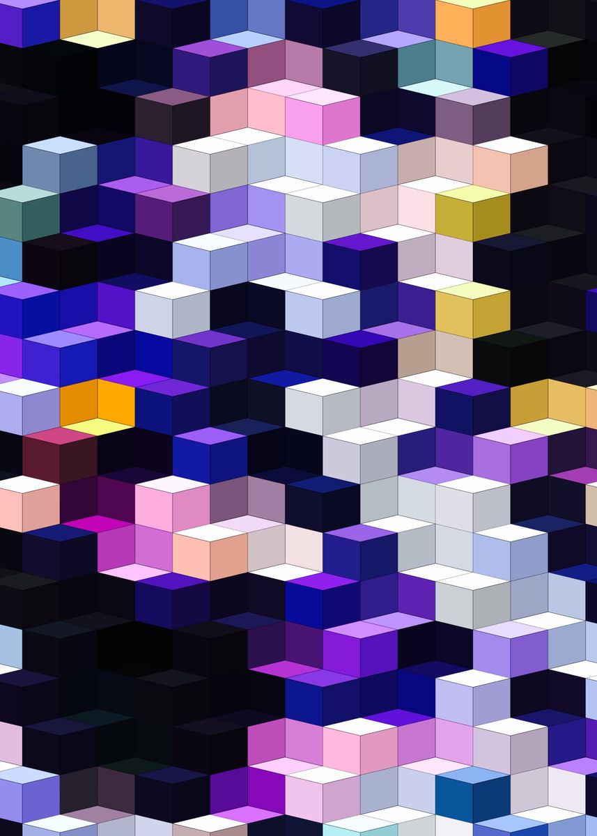 'Abstract Division 1' Poster by 1x Merch | Displate